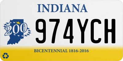 IN license plate 974YCH