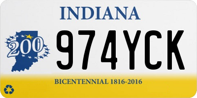 IN license plate 974YCK