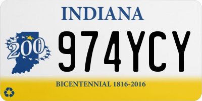 IN license plate 974YCY