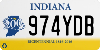 IN license plate 974YDB