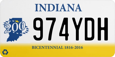 IN license plate 974YDH