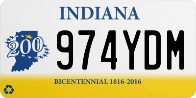 IN license plate 974YDM