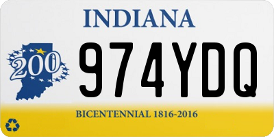 IN license plate 974YDQ