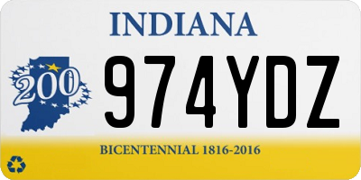 IN license plate 974YDZ