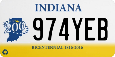 IN license plate 974YEB