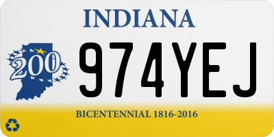 IN license plate 974YEJ