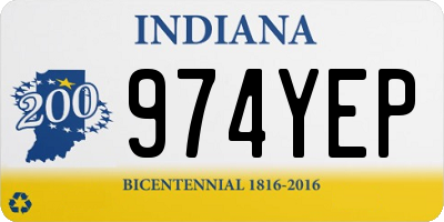 IN license plate 974YEP