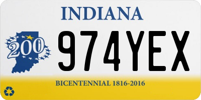 IN license plate 974YEX