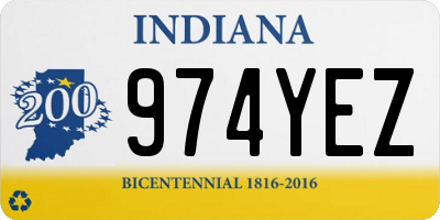 IN license plate 974YEZ