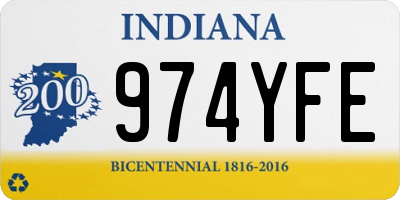 IN license plate 974YFE