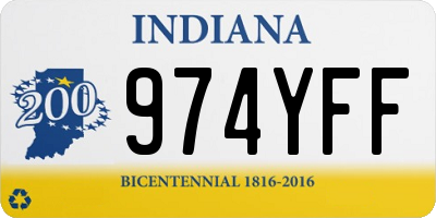 IN license plate 974YFF