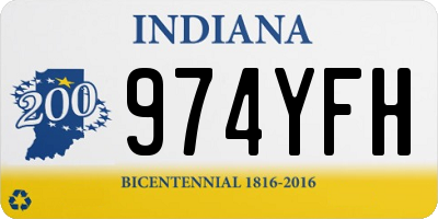 IN license plate 974YFH