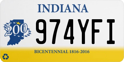 IN license plate 974YFI