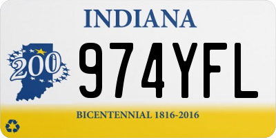 IN license plate 974YFL