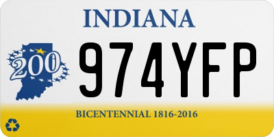 IN license plate 974YFP