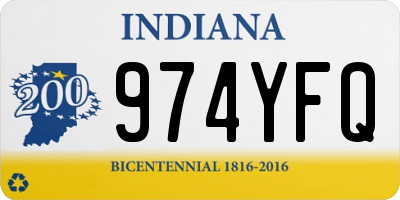 IN license plate 974YFQ