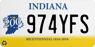 IN license plate 974YFS