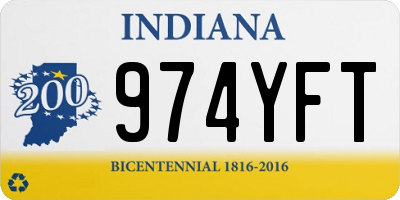 IN license plate 974YFT