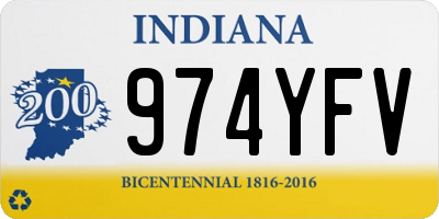 IN license plate 974YFV