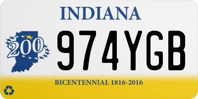 IN license plate 974YGB