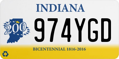 IN license plate 974YGD