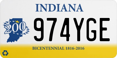 IN license plate 974YGE