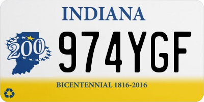 IN license plate 974YGF
