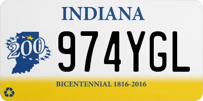 IN license plate 974YGL