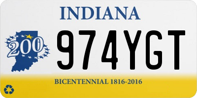 IN license plate 974YGT