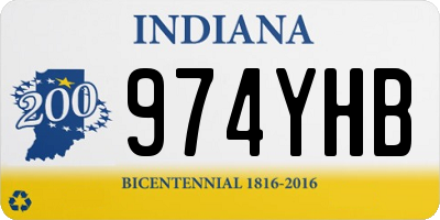 IN license plate 974YHB