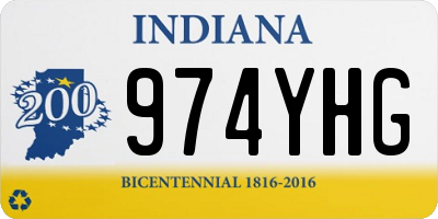 IN license plate 974YHG