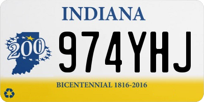 IN license plate 974YHJ