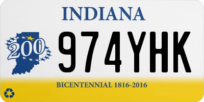 IN license plate 974YHK