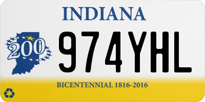 IN license plate 974YHL