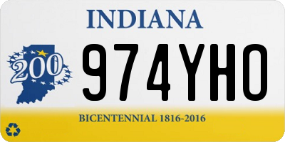 IN license plate 974YHO
