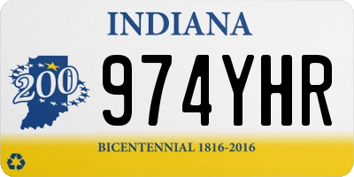 IN license plate 974YHR
