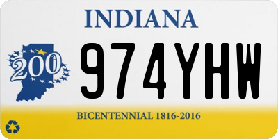IN license plate 974YHW