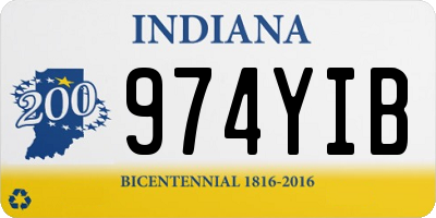 IN license plate 974YIB