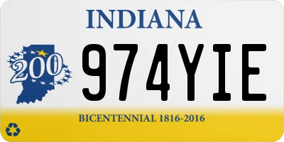 IN license plate 974YIE
