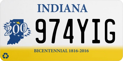 IN license plate 974YIG