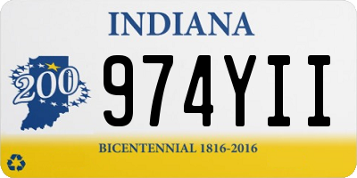 IN license plate 974YII