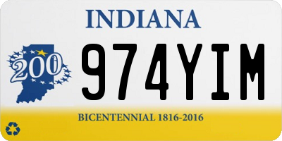 IN license plate 974YIM