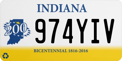 IN license plate 974YIV