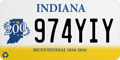 IN license plate 974YIY