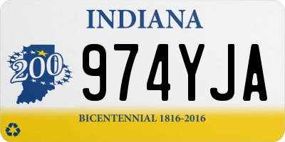 IN license plate 974YJA