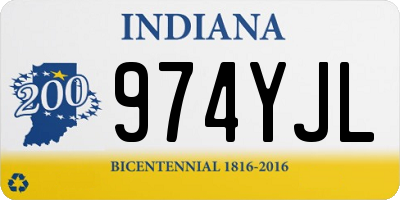 IN license plate 974YJL