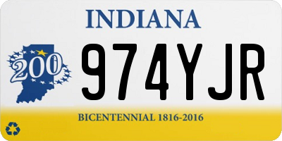 IN license plate 974YJR