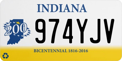 IN license plate 974YJV