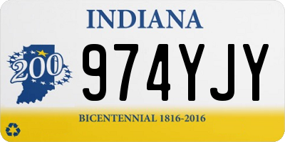 IN license plate 974YJY
