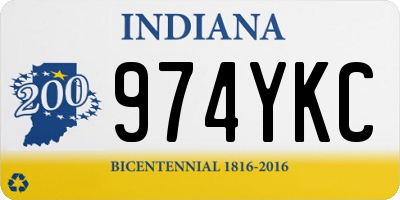 IN license plate 974YKC